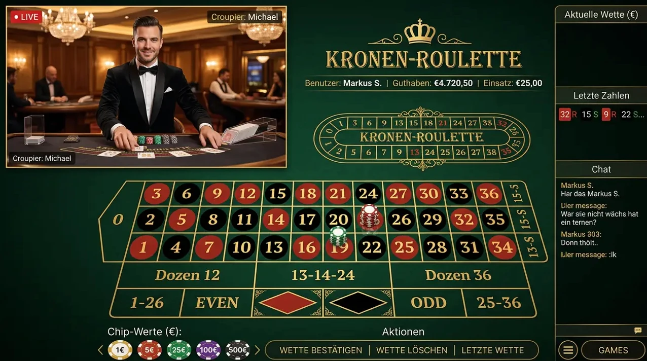 Live Casino im Gambloria